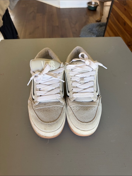 Vans Shoes - Vans Women's Off-White Suede & Canvas Low-Top Sneakers